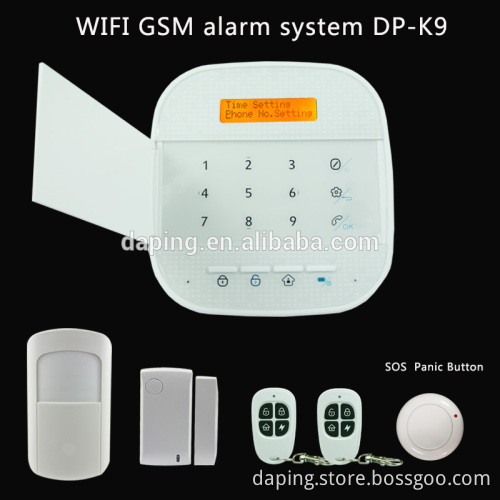 4 RFID Zone Wifi Intelligent Alarm System for Home Security